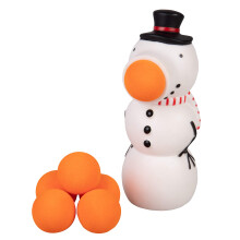 Hog Wild Snowman Popper Toy - Squeeze & Shoot Foam Balls op til 20ft - Winter Snow Gift til Kids Boys & Girls
