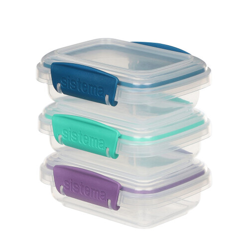 Sistema Sistema klip it matlagring container 200 ml 3-pack (frger kan variera) 2