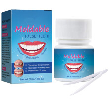 30 ml-es fogjavt kszlet Ideiglenes fogptl kszlet - Formlhat, hore illeszkedo gyngyk a hinyz s kitrt fogak tmshez, vagy ragaszts fog