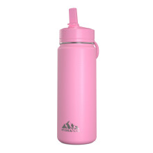 Hydrapeak Mini 20oz Detsk lhev na vodu se slamenm vckem Nerezov dvoustenn izolovan lhev na vodu pro deti | Detsk lhev na vodu odoln proti
