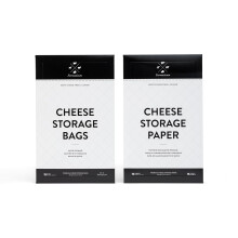 Formaticum Cheese Opbevaringsposer med opbevaringspapir og klæbende etiketter - vokspapirposer og papir - Ostpapir til indpakning af ost - porøse