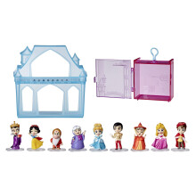 Disney Princezny Dobrodružství Kolekce, Panenka Set s 9 Figurami, Základy a Hrad