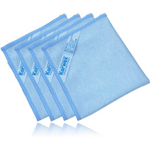 Korwex Window Limping Pano de vidro Cleaning Ploth Strips Schatches gr tis. (Pacote azul 4)