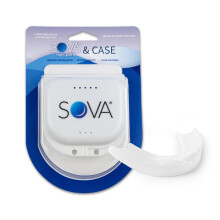 SOVA 3D Night Guard with Case - 2.0mm Thin - Custom-Molded Fit - Protects Against Nighttime Teeth Grinding & Clenching - FSA/HSA Eligible - Odor & Tas