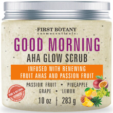 First Botany Lichaamspeeling - Natuurlijke Exfoliërende Zoutscrub & Lichaam- en Gezichtsoufflé voor Vochtinbreng