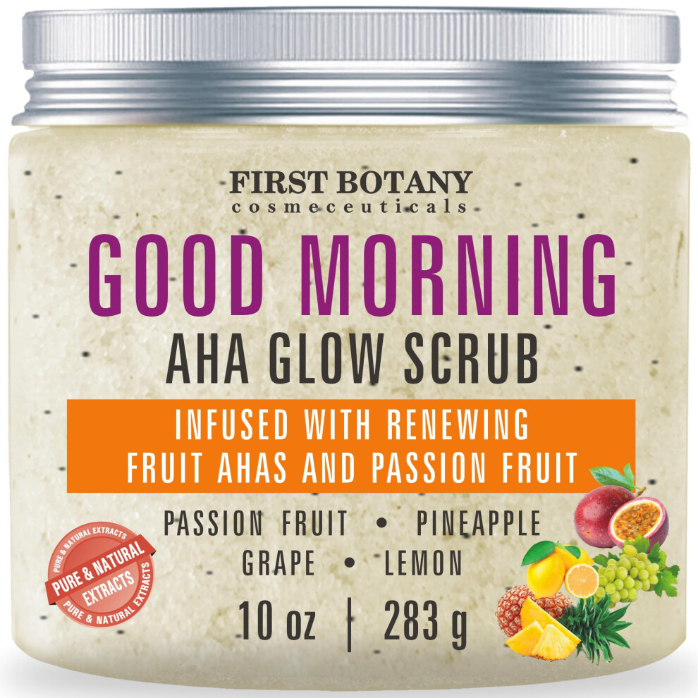 First Botany Body Scrub - Natural Exfoliating Salt Scrub & Body And Face Souffle Helps With Moisturizing Skin, Acne, Cellulite, Dead Skin Scars, Wrink