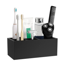 Luxspire Tandenborstelhouder 5 Slots Tandenborstel Scheermeshouder Tandpastastandaard Hars Decoratieve Tandheelkundige Opslag voor Badkameraccessoire