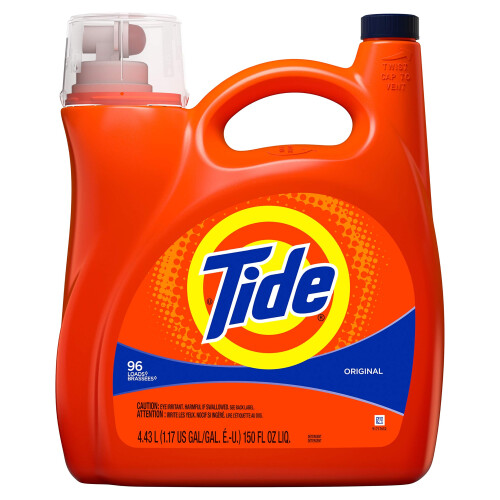 Tide Liquid Laundry Detergent  Original  96 loads  150 Fl Oz