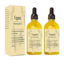 Veganic Natural Hair Growth Oil 2 Pcs Hair Growth Oil Rosemary Oil for Hair Growth Organic Veganic Hair Oil for Dry Damaged Hair and Growth