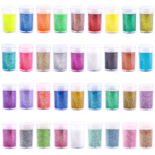 Extra jemn trpytky Sada 36 barev Nail Arts Cosmetic Glitter Resin Crafts Sypk trpytiv pudrov ejkr na oblicej Telo Vlasy Lesk na rty Makeup Sliz