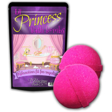 Lil Princess Badebomben     Hubsches Rosa, luxuri   ses Home-Spa fur Madchen, kleine Geschenke fur junge Damen, XL-Badesprudler, handgefertigt in den