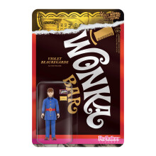 Super7 Willy Wonka en de chocoladefabriek Violet Beauregarde - actiefiguur van 3,75 inch met accessoires Klassieke filmverzamelobjecten en retrospeel