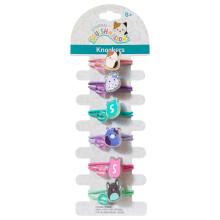 LUV HER elastische haarelastiekjes voor meisjes - veelkleurige squishmallows thema - duurzaam elastiek - 6 stuks - ideale haaraccessoires voor paarde