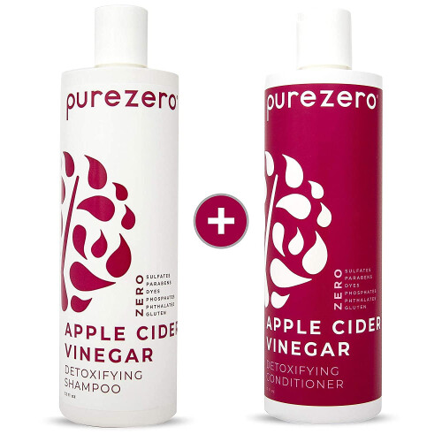 Σετ Σαμπουάν & Μαλακτικό Purezero με Ξίδι Μήλου - Αποτοξίνωση Τριχωτού & Μαλλιών 1