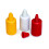 Joie Joie Condiment Mini bouteille de compression avec bouchons de buse Ensemble de silicone antiadh   sif de 3 2