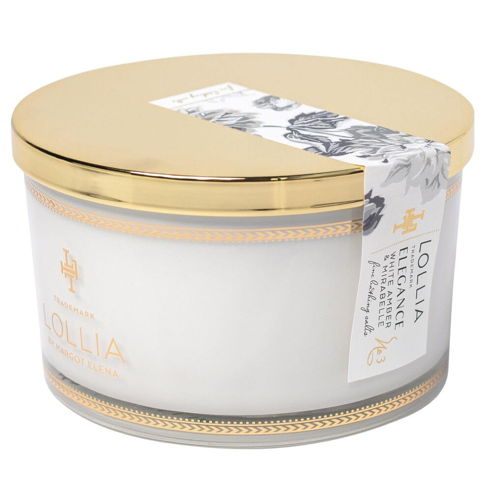Lollia White/Amber Elegance Fine Bath Salts 20 Oz. - & Mirabelle Luxury Bath Essential For Women