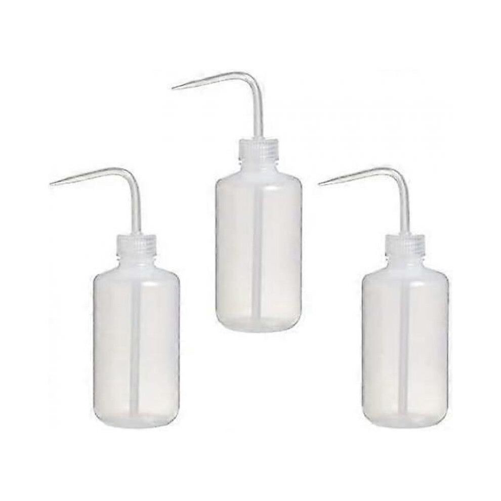 3 pcs 250 ml plastic watering bottle with curved spout for small potted plants