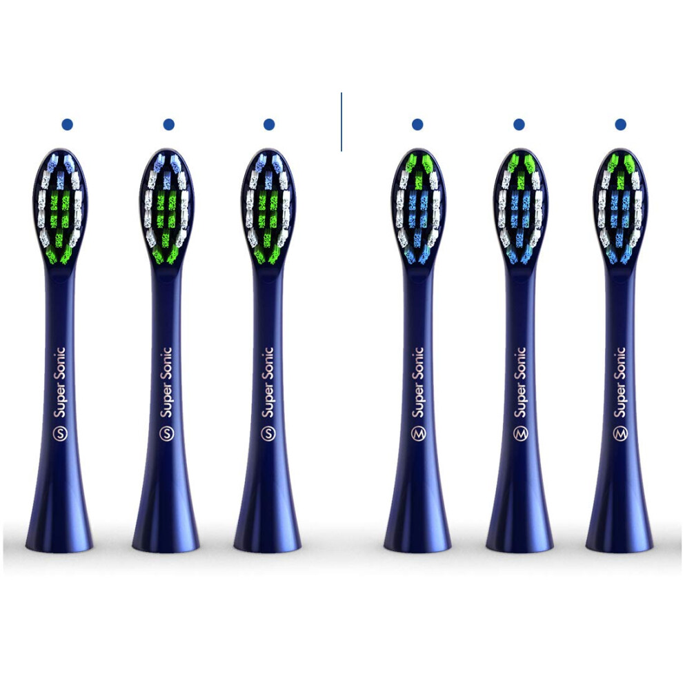 Wagner Stern Blue Replacement Toothbrush Brush Heads For Wagner & Stern And Wagner Switzerland Toothbrushes. (Blue)