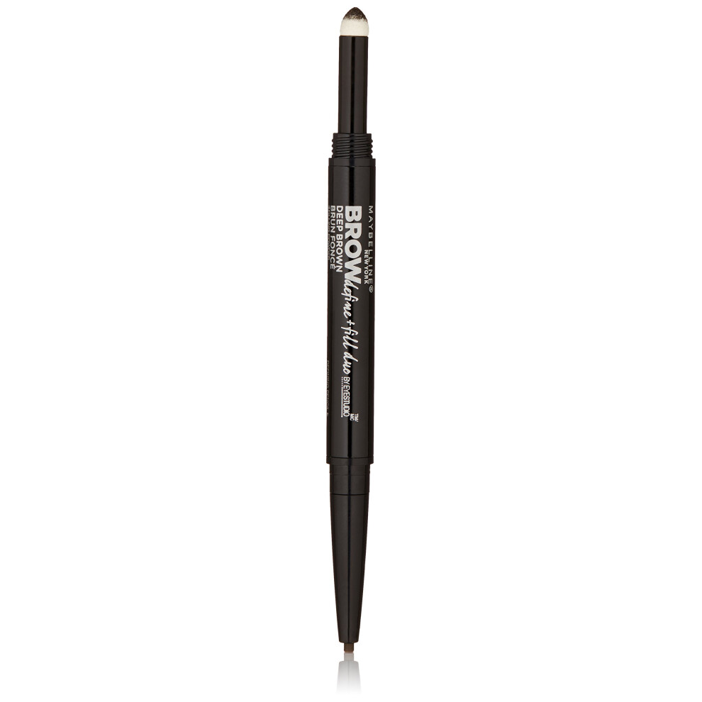 Maybelline New York Eye Studio Brow Define and Fill Duo  Deep Brown  0.02 Ounce