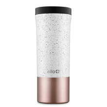 Ello Miri Reisebecher aus Edelstahl, vakuumisoliert, 473 ml, auslaufsicherer Schiebedeckel, halt 5 Stunden lang heiss, perfekt fur Kaffee oder Tee