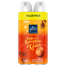 Glade Luchtverfrisser Spray, Gouden Pompoen & Specerij, 8,3 oz, Beperkte Editie, 2 Stuks