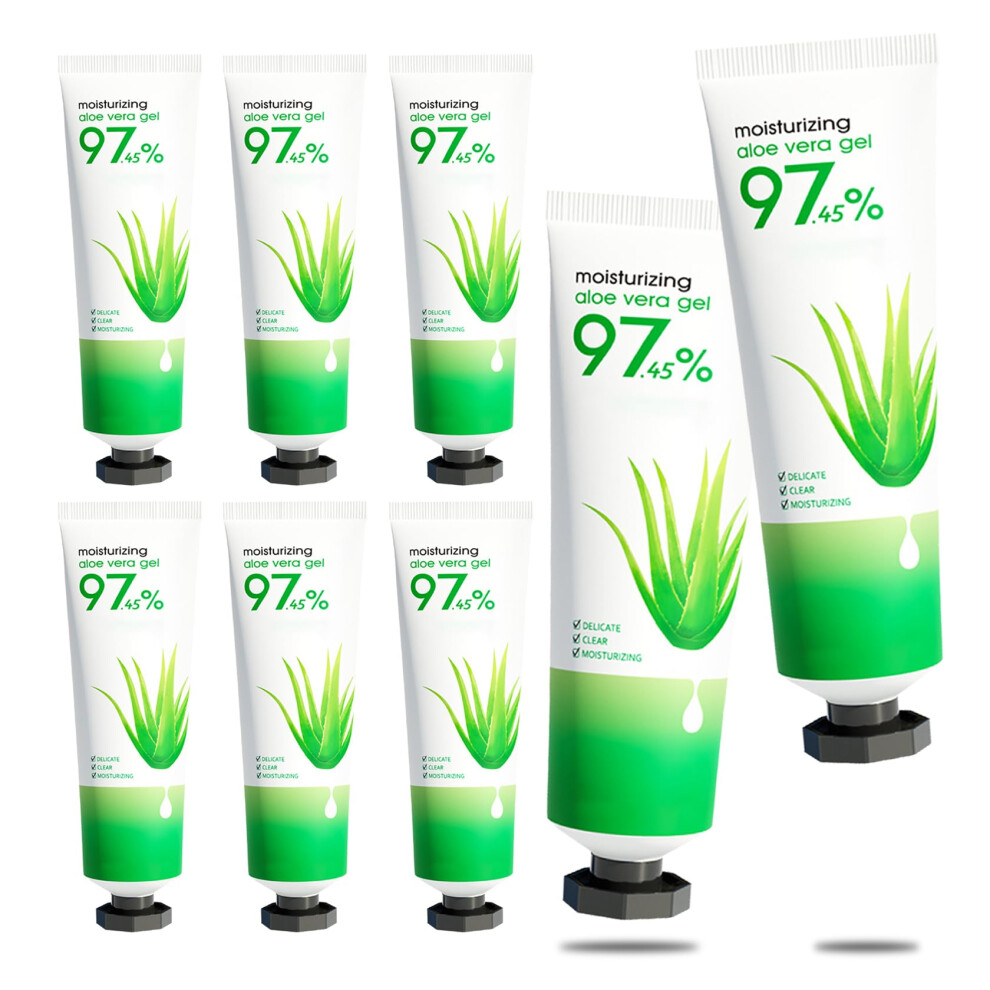 JunKuJK 8PCS Purity Aloe Vera Gel - Hydrating Aloe Vera Gel for Face and Skin No Sticky Moisturizing Aloe Gel N