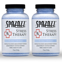 Spazazz Rx Stress Therapie Natürliche Spa & Bad Salz Aromatherapie Kristalle - 2 Packungen 19oz De-Stress