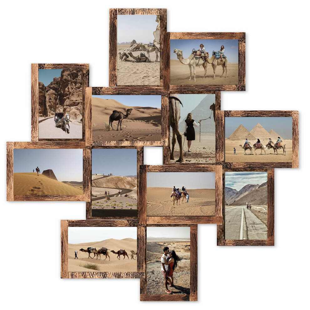 JMDeco Lot de 12 cadres photo à ouverture pour collage, décoration murale, 4 x 6, avec crochets en métal, pour décoration intérieure, cadeaux de