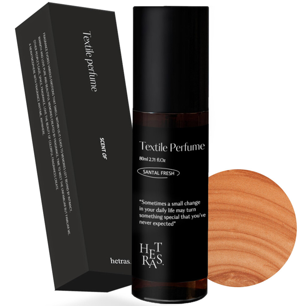hetras Textile Perfume | Santal Fresh - Sophisticated Woody Scent | Long-Lasting Subtle Fragrance Wrinkle Release Spray | Travel-Size Linen Freshener-image-OPC-PH55MMQ-NEW