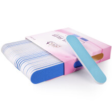 25PCS Mini Size PANA Professional Double Sided Nail Files - Blue 180/240 Grit - Emery Board Nail Buffering File Manicure Pedicure Nail Polisher Wash