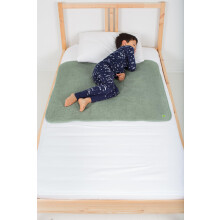 PeapodMats Bedwetting & Incontinence Waterproof Bed Mat - Reusable Underpad. Secure Placement & Breathable. Washable. Enviro Friendly 3x3 (Sage) Mattr