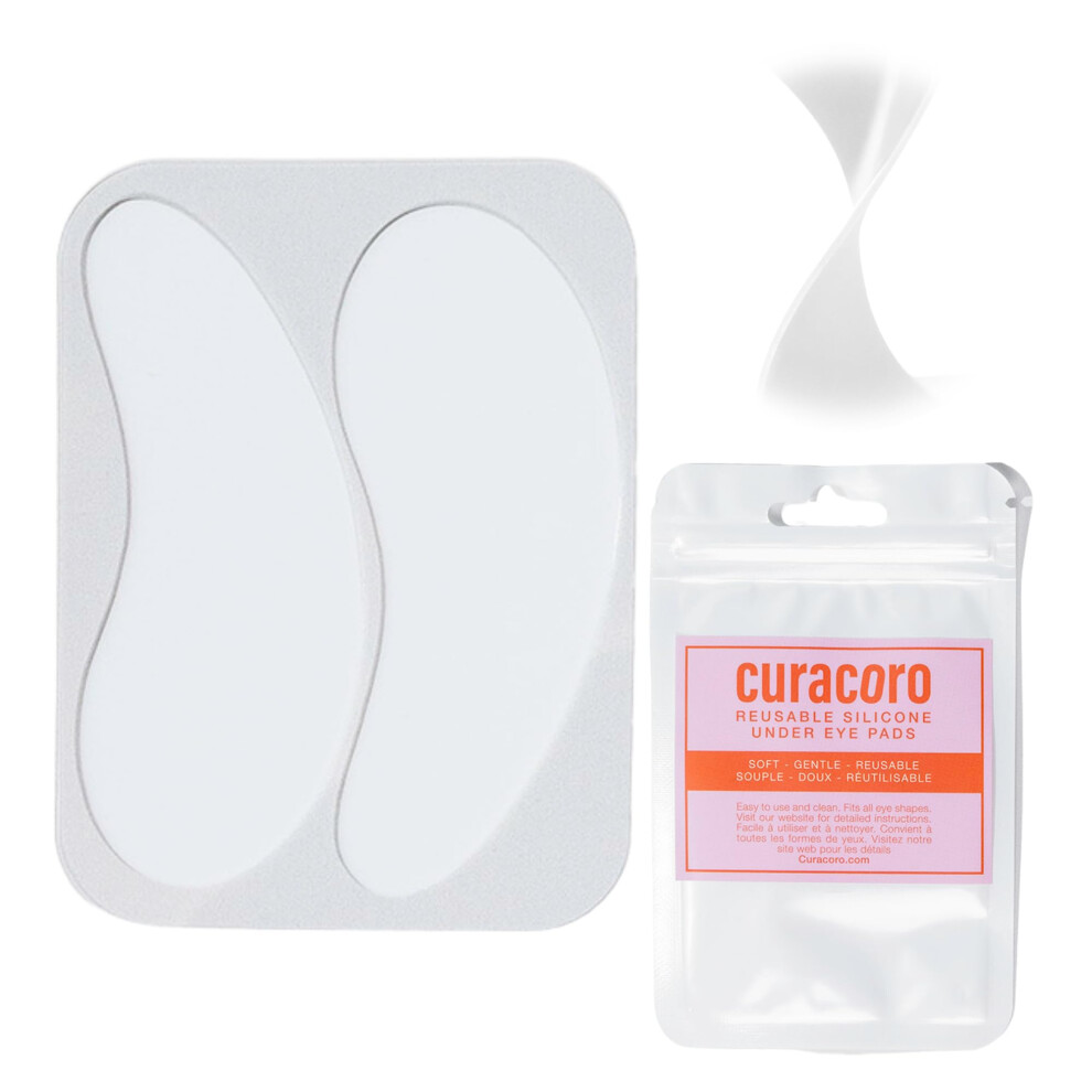 Curacoro Reusable Eye Pads Silicone Under Eye Patches Lash Lift Cover Eyelash Extension | Soft Pads For Sensitive Skin During Eyelash Perm Lamination