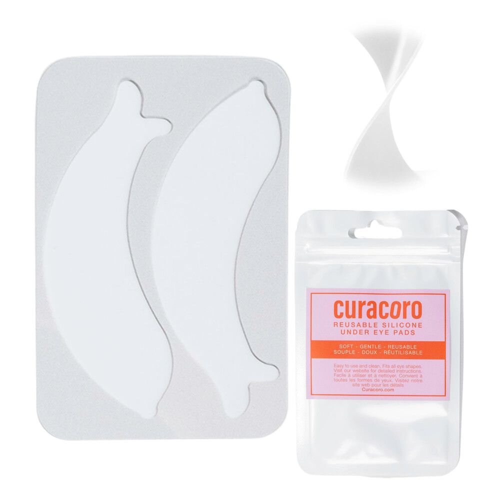 Curacoro Reusable Eye Pads Silicone Under Eye Patches Lash Lift Cover Eyelash Extension | Soft Pads For Sensitive Skin During Eyelash Perm Lamination