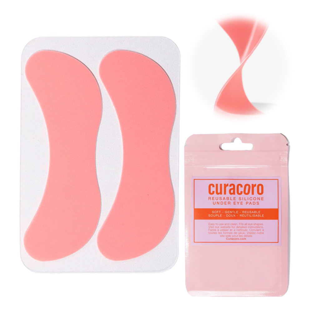 Curacoro Reusable Eye Pads Silicone Under Eye Patches Lash Lift Cover Eyelash Extension | Soft Pads For Sensitive Skin During Eyelash Perm Lamination
