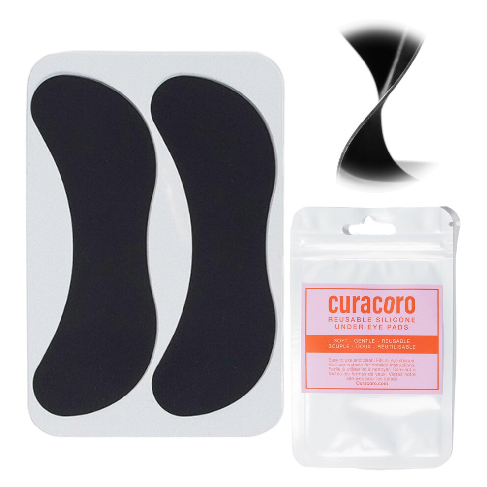 Curacoro Reusable Eye Pads Silicone Under Eye Patches Lash Lift Cover Eyelash Extension | Soft Pads For Sensitive Skin During Eyelash Perm Lamination