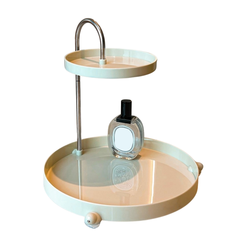 Plateau de rangement pour maquillage, cosmétiques, bijoux, rouge à lèvres, soins de la peau, B