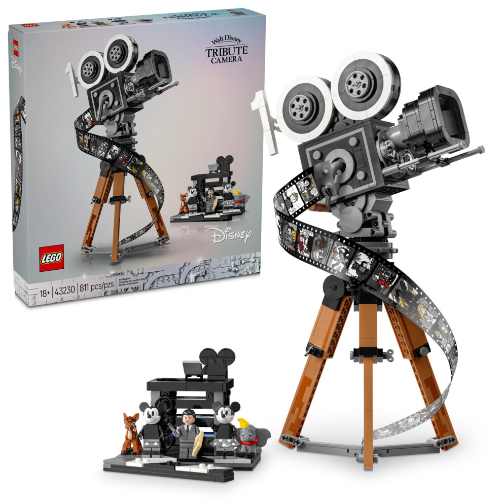 Lego Disney Walt Disney Tribute Camera, Disney Fan Building Set, Celebrate Disney With A Collectible Piece Perfect For Play And Display, Makes A Fun G