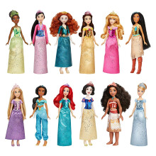 Disney Princess Royal Collection 12 poup   es mannequins Royal Shimmer avec jupes et accessoires, jouet pour filles de 3 ans et plus (exclusivit    A