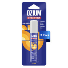 Ozium 0.8 oz. Air Sanitizer & Odor Eliminator for Homes Cars Offices and More Citrus Scent Pack of 3