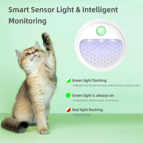 Smart Cat Odor Purifier,Cat Box Deodorizer Rechargeable 1