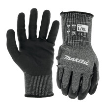 Makita Unisex Fitknit T 04145 Advanced FitKnit -leikkaustaso 7, nitriilipinnoitetut k sineet, suuri koko, harmaa/musta, suuri, eritt in suuri, US