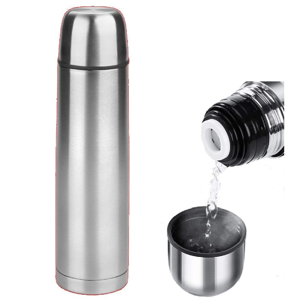 VERY BIG 1000 ml 34 Ounce Coffee Thermos | Thermal Water Bottle for Tea Hot & Cold Drinks Stainless Steel Vacuum Sealed Insulated Thermos Water Flasks-image-OPC-PFY5D9V-NEW