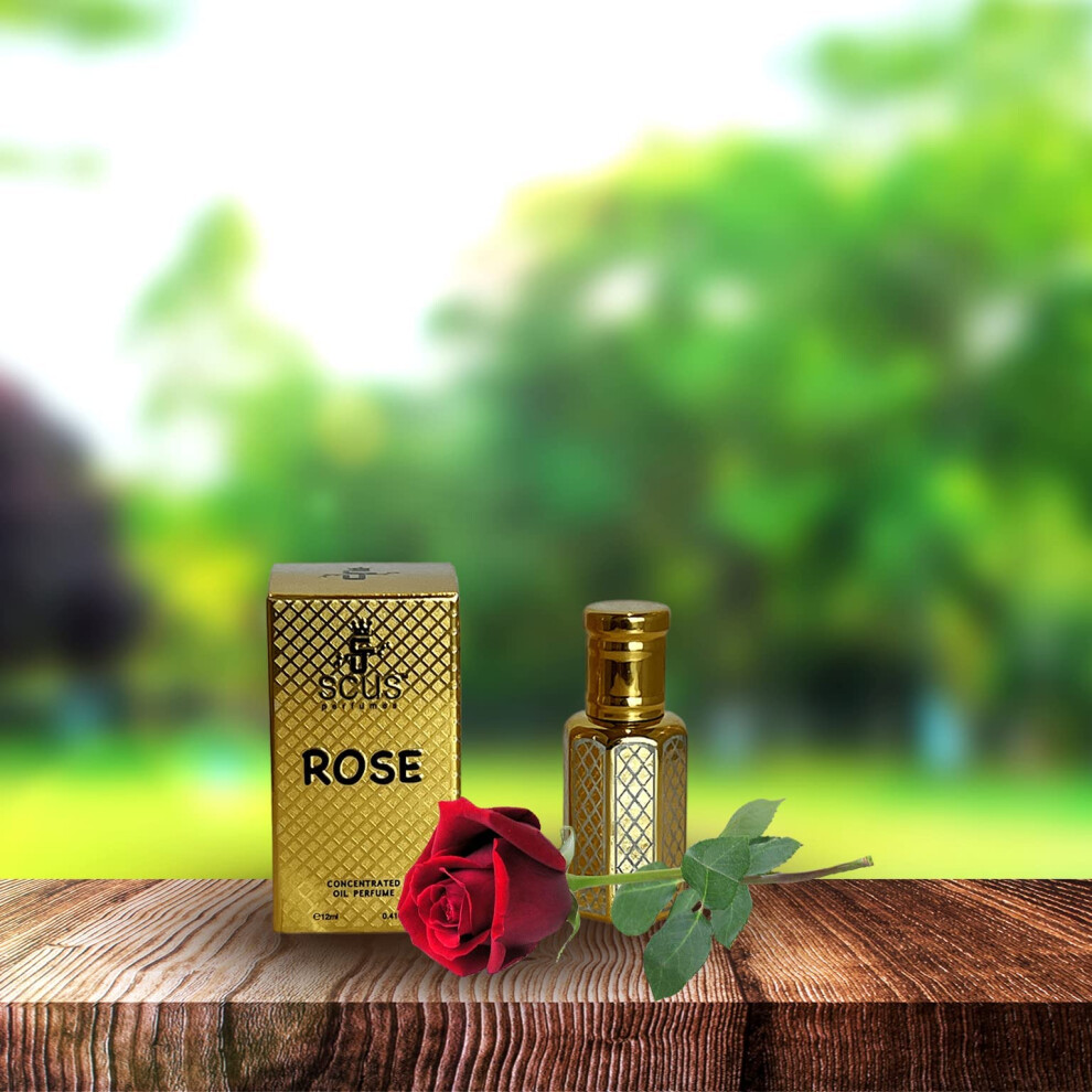 Scus Perfumes Rose 12 Ml Concentrated Fragrance (0.41 Fl. Oz)