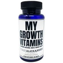 Evan Alexander Grooming My Growth Vitamins - 60 tablet - Podporuje prirozen rust vlasu a vousu - Vyivujte vlasy a vousy pomoc zinku, biotinu a kol