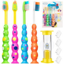 Cepillo de dientes PRASBURR para niños, 2-4 años y más, con temporizador de succión