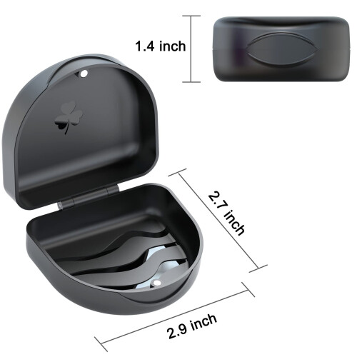 Ortodontisk munskydd Case Dental behllare Case-Black 1