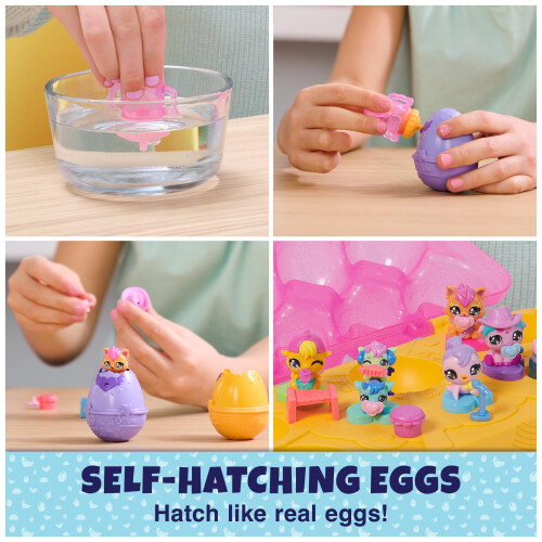 Hatchimals Hatchimals Alive, Ροζ & Κίτρινο Αυγό Καρτέλα με 6 Μίνι Φιγούρες και 11 Αξεσουάρ 1