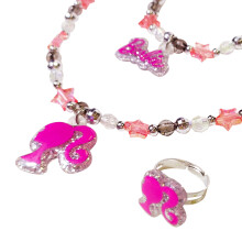 LUV HER Mädchen Schmuckset - 3-teiliges Spielzeug Schmuckkasten Set mit Perlenkette, Armband und Ring - Spielzubehör - Ab 3 Jahren