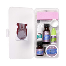 KISS complete salon acryl nepnagels manicureset acrylvloeistof acrylprimer acrylpoeder helder maximale snelheid nagellijm maskeerformule en 60 lange