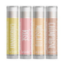 Delight Naturals Smooth Sippin' White Wine Lip Balm Gift Set - Chardonnay Ros? Moscato and Champagne